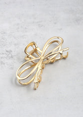 Bow Knot Hair Claw Clip Gold HAIR - Shop Miss A
